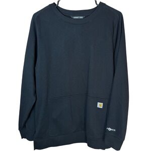 Carhartt Force Relaxed Fit Black Long Sleeve Sweatshirt Womens Size L